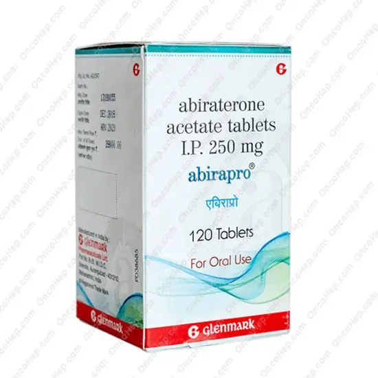 Abirapro Acetato de Abiraterona 250mg (Zytiga Genérico) 120 Comprimidos - Medicamento cáncer de próstata