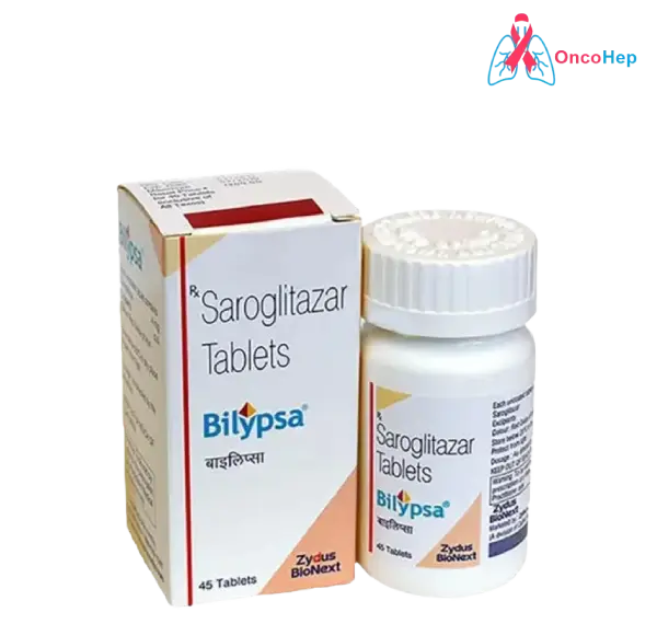 Bilypsa - Saroglitazar 4mg Comprimidos - Medicamento para la diabetes tipo 2