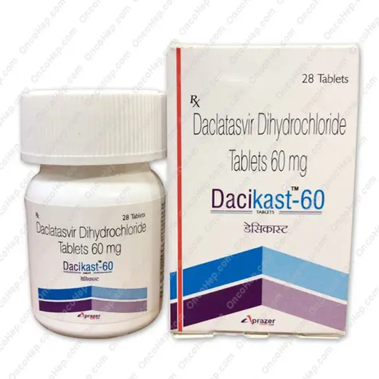 Dacikast Daclatasvir 60 mg (Daklinza Genérico) 28 Comprimidos - Medicamento Hepatitis C