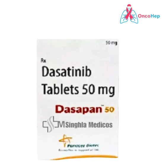 Dasapan Dasatinib 50mg (Sprycel Genérico) 60 Comprimidos - Medicamento cáncer de sangre