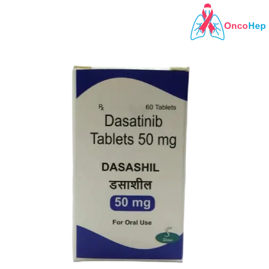 Dasashil Dasatinib 50mg (Sprycel Genérico) 60 Comprimidos - Medicamento cáncer de sangre
