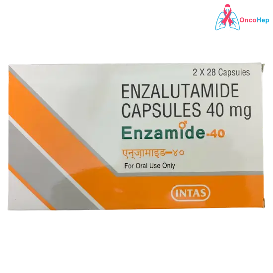 Enzamide Enzalutamida 40mg (Xtandi Genérico) 56 Cápsulas - Medicamento cáncer de próstata