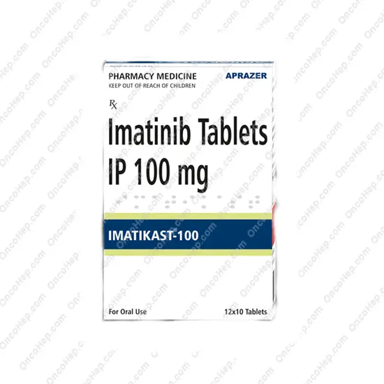 Imatikst Imatinib 100 mg (Gleevec Genérico) 120 Comprimidos - Medicamento Leucemia mieloide crónica y tumores del estroma gastrointestinal