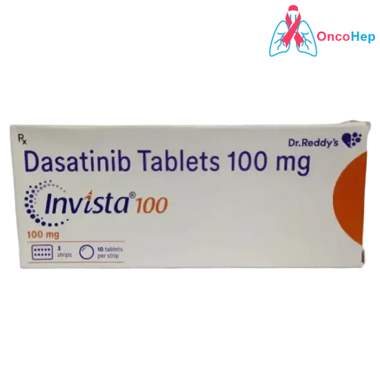 Invista Dasatinib 100mg (Sprycel Genérico) 30 Comprimidos - Medicamento cáncer de sangre