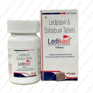 Ledikast Ledipasvir 90mg/ Sofosbuvir 400mg (Harvoni Genérico) 28 Comprimidos - Medicamento Hepatitis C