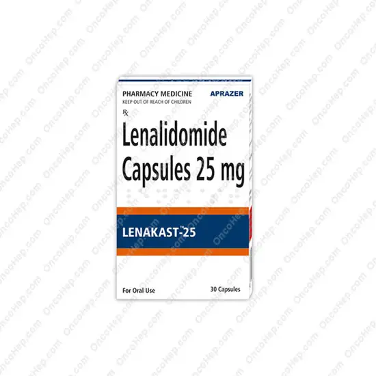 Lenakast Lenalidomida 25 mg (Lenvima Genérico) 30 Cápsulas - Medicamento para el cáncer de la sangre