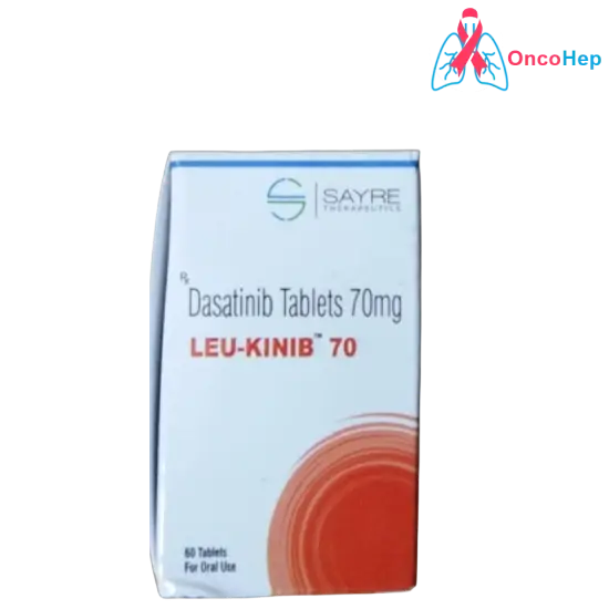 Leu Kinib Dasatinib 70mg (Sprycel Genérico) 60 Comprimidos - Medicamento cáncer de sangre