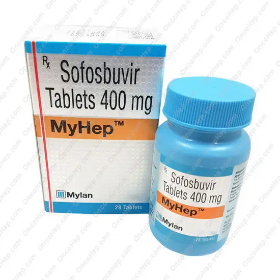 MyHep Sofosbuvir 400mg (Sovaldi Genérico) 28 Comprimidos - Medicamento Hepatitis C