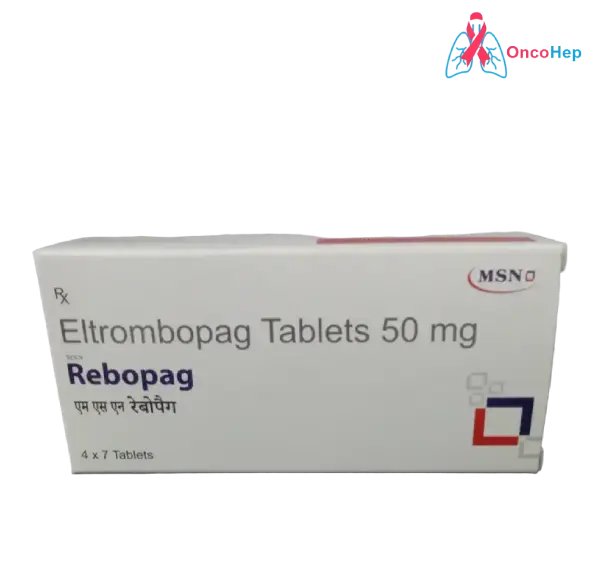 Rebopag – Eltrombopag 50 mg (Promacta Genérico) 28 Comprimidos - Medicamentos para la trombocitopenia idiopática