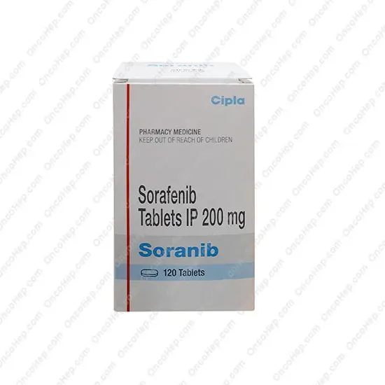 Soranib Sorafenib 200 mg (Nexavar Genérico) 120 Comprimidos - Medicamento para cáncer de hígado, cáncer de riñón y cáncer de tiroides