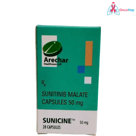 Sunicine Sunitinib 50mg (Sutent Genérico) 28 Cápsulas