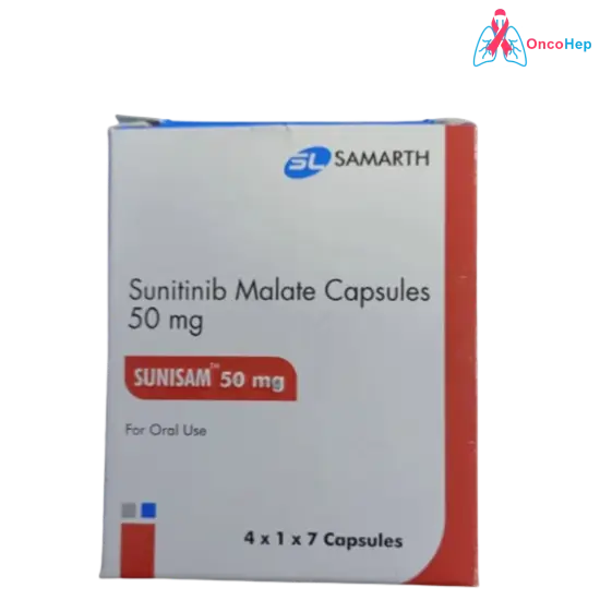 Sunisam Sunitinib 50mg (Sutent Genérico) 28 Cápsulas
