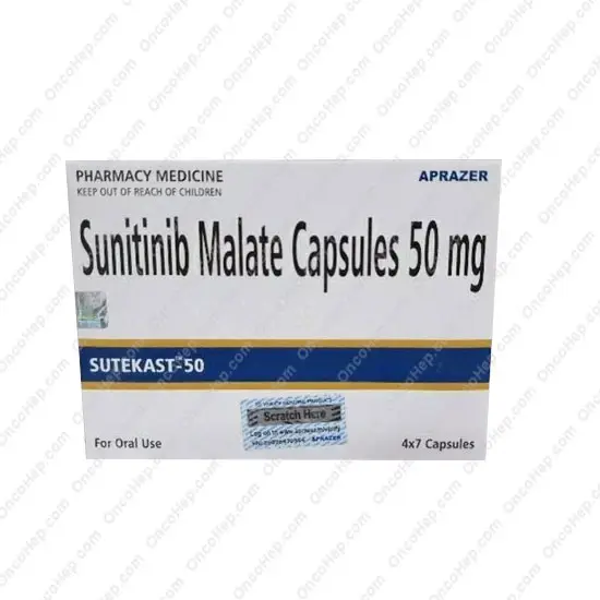 SUNITINIB 50 mg (Sutekast) x 28 Cápsulas