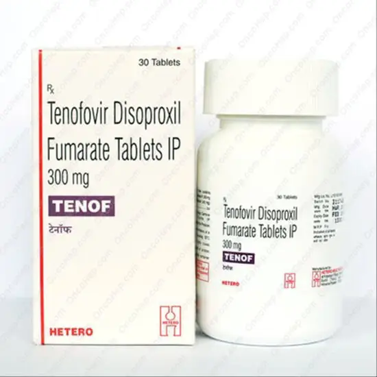 TENOFOVIR DISOPROXIL FUMARATO 300 mg (Tenof) x 30 Comprimidos