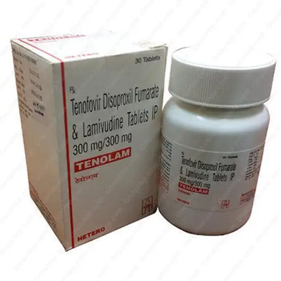TENOFOVIR 300mg /LAMIVUDINE 300mg (Tenolam) x 30 Comprimidos
