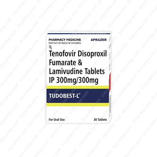 TENOFOVIR DISOPROXIL FUMARATO 300 mg / LAMIVUDINA 300 mg (Tudobest L) x 30 Comprimidos