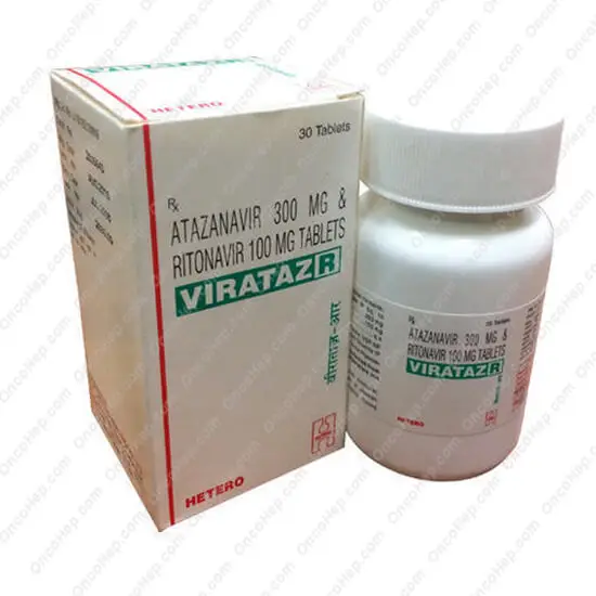 ATAZANAVIR 300 mg y RITONAVIR 100 mg (Virataz R) x 30 Comprimidos