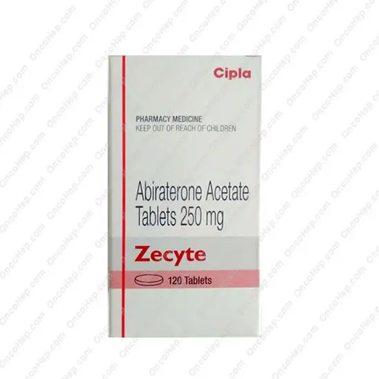 Zecyte Acetato de Abiraterona 250mg (Zytiga Genérico) 120 Comprimidos - Medicamento cáncer de próstata