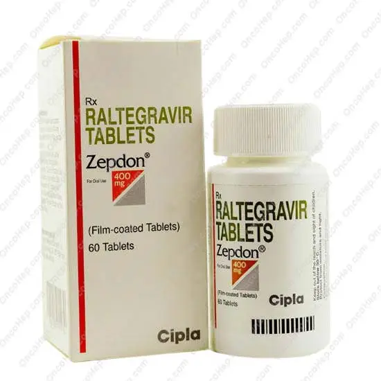 RALTEGRAVIR 400 mg (Zepdon) x 60 Comprimidos
