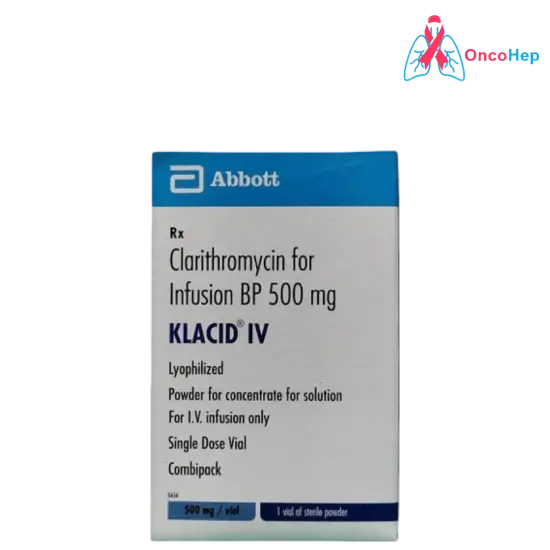 Clarithromycin genérico 500 mg/10 ml (Klacid IV) Inyección – Medicamento para las infecciones bacterianas