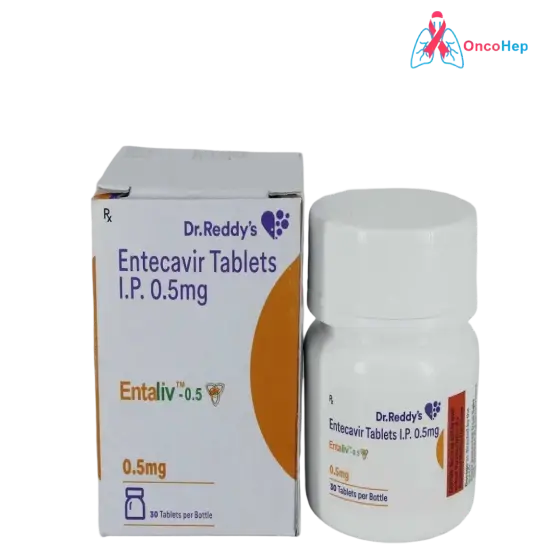 Entecavir genérico 0.5 mg (Entaliv 0.5) – 30 comprimidos – Medicamento para el virus de la hepatitis B (VHB)