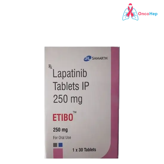 Lapatinib 250 mg (Etibo) – 30 comprimidos – Medicamento para el cáncer de mama