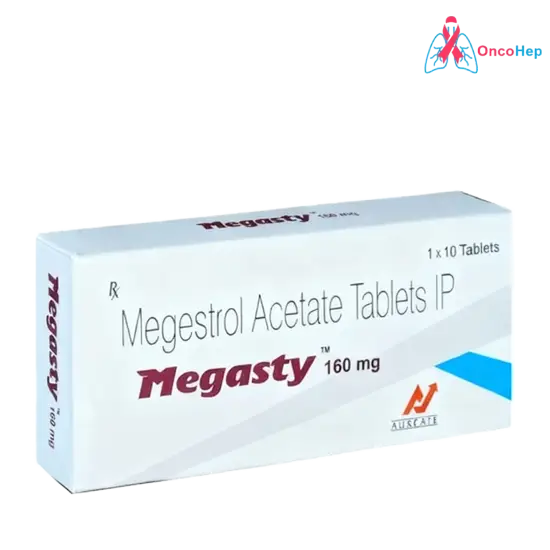 Megestrol 160 mg (Megasty) x 10 Comprimidos – Medicamento para el cáncer de mama y endometrial