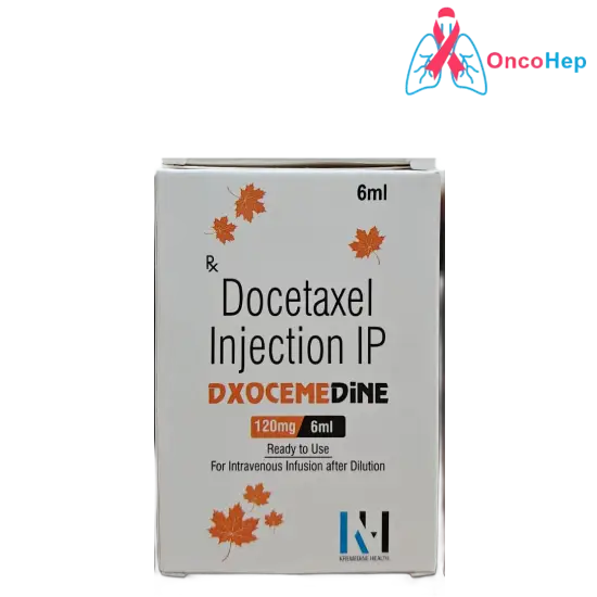 Docetaxel 120 mg/6 mL (Dxocemedina) Inyección