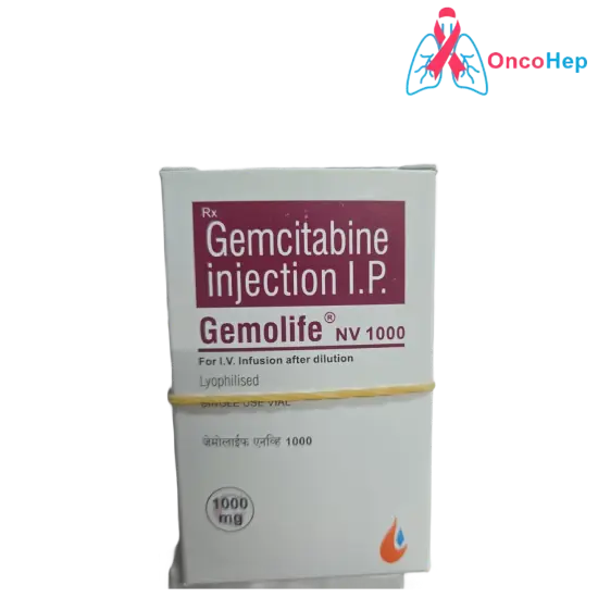 Gemcitabina 1000 mg (Gemolife NV 1000) Inyección