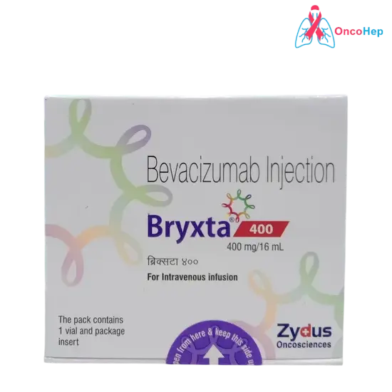 Bevacizumab genérica (Bivasave) 400 mg/16 ml (Bryxta) Inyección – Medicamento para el tratamiento del cáncer de ovario, cuello uterino, riñón, colon, recto y tumores cerebrales