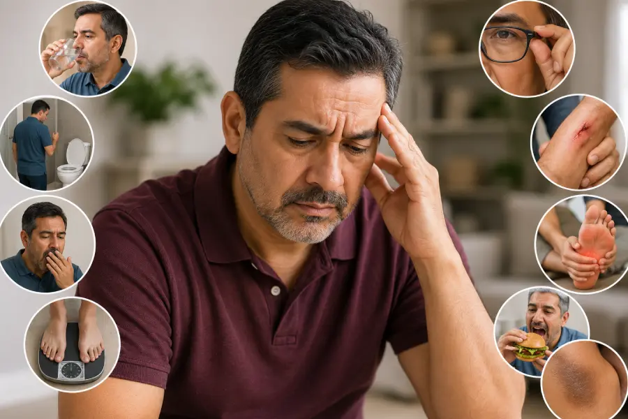 Síntomas de Diabetes que Suelen Aparecer Después de los 40 Años