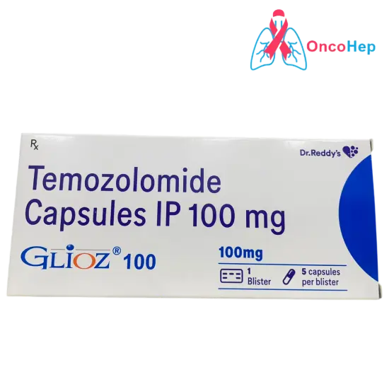 Temozolomida genérico 100 mg (Glioz) 5 Cápsulas - Medicamento Genérico para el Tumor Cerebral