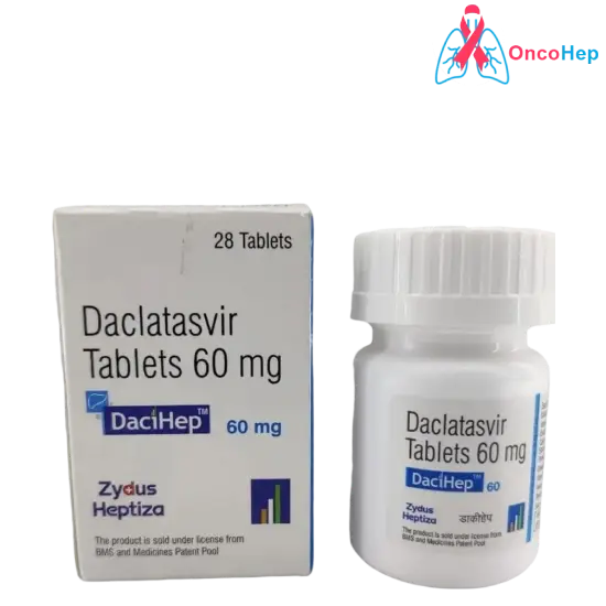 Dacihep Daclatasvir 60mg (Generic Tivicay) 28 Tablets - Medicine for Hepatitis C Virus