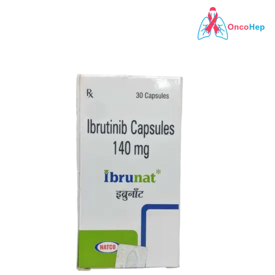 Ibrunat Ibrutinib 140mg (Generic Imbruvica) 30 Capsules - Medicine for chronic lymphocytic leukemia and mantle cell lymphoma