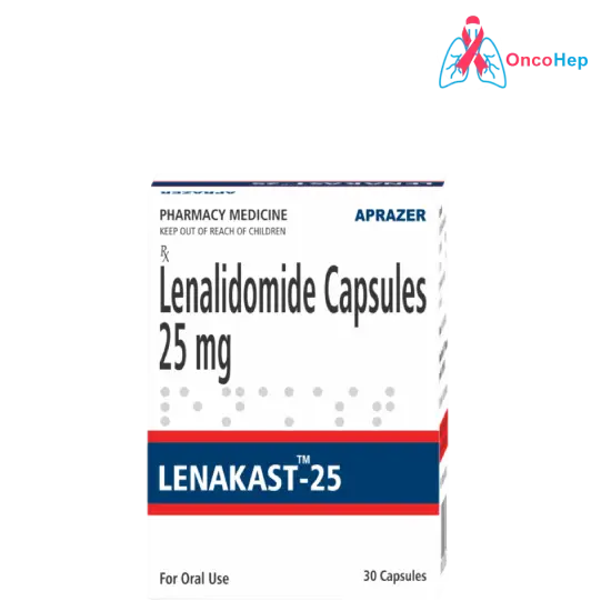Lenakast Lenalidomide 25mg (Generic Revlimid) 30 Capsules - Medicine for Multiple myeloma & myelodysplastic syndromes