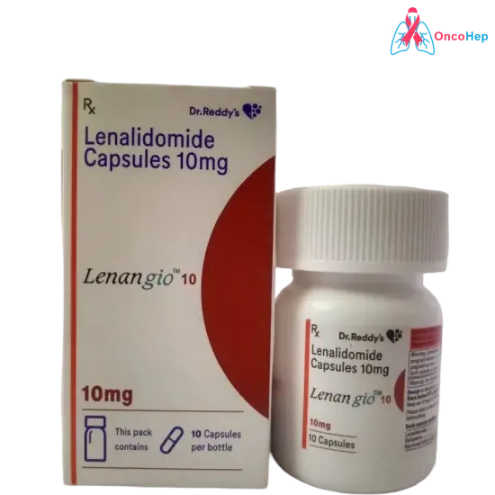 Lenangio Lenalidomide 10mg (Generic Revlimid) 10 Capsules - Medicine for Multiple myeloma & myelodysplastic syndromes