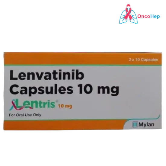 Lentris Lenvatinib 10mg (Generic Lenvima) 30 Capsules - Medicine for thyroid, liver & kidney cancers