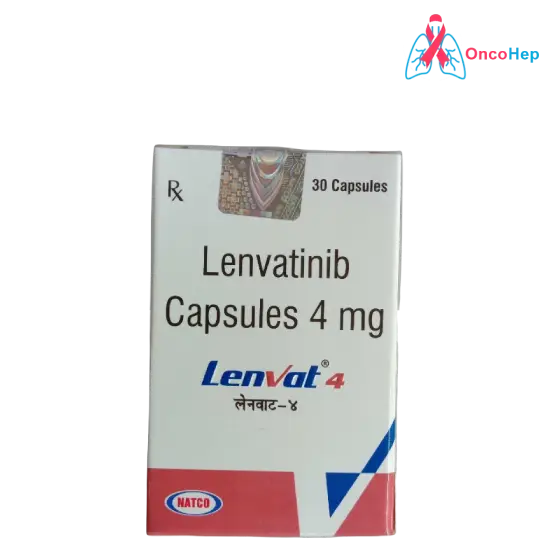 Lenvat Lenvatinib 4mg (Generic Lenvima) 30 Capsules - Medicine for thyroid, liver & kidney cancers