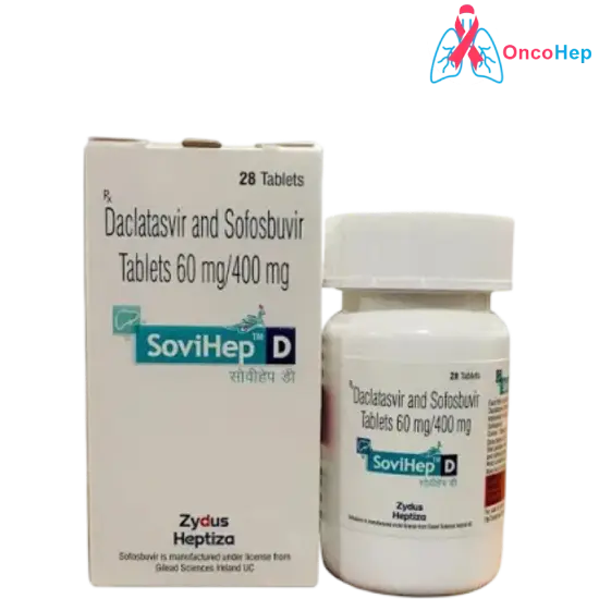 Sovihep D Daclatasvir 60mg/Sofosbuvir 400mg (Generic Sovodak) 28 Tablets - Medicine for Hepatitis C