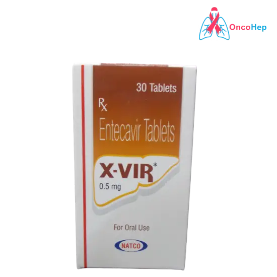 XVIR Entecavir 0.5MG (Generic Baraclude) 30 Tablets - Medicine for Hepatitis B