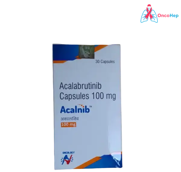 Acalnib Acalabrutinib 100 mg (Generic Calquence) 30 Capsules - Medicine for Chronic Lymphocytic Leukemia and Mantle Cell Lymphoma