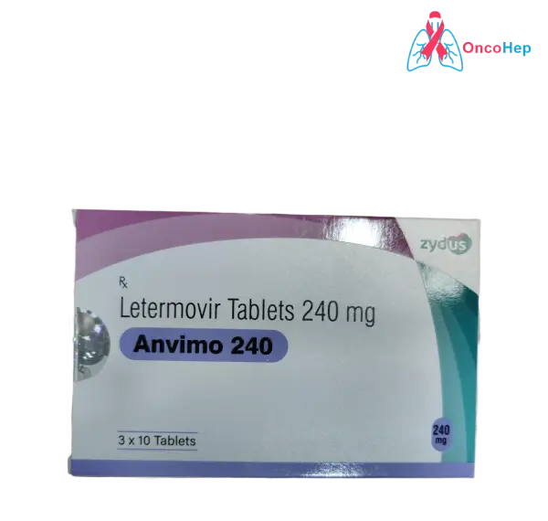 Anvimo 240 – Letermovir 240mg (Generic Prevymis) 30 Tablets - Medicine for cytomegalovirus (CMV) Infection