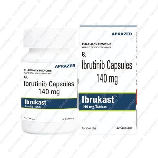 Ibrukast Ibrutinib 140mg (Generic Imbruvica) 30 Capsules - Medicine for chronic lymphocytic leukemia and mantle cell lymphoma