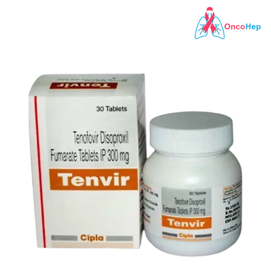 Tenvir Tenofovir Disoproxil Fumarate 300mg (Generic Viread) 30 Tablets - Medicine for HIV-1 Infection