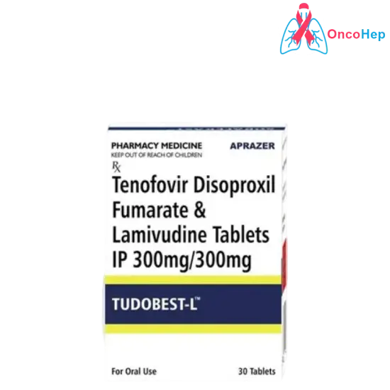 Tudobest L Tenofovir 300mg + Lamivudine 300mg (Generic Cimduo) 30 Tablets - Medicine for HIV-1 infection