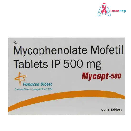 Mycophenolate Mofetil 500 mg (Mycept 500) x 60 Tablets