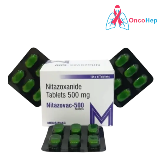 Nitazovac (Nitazoxanide 500 mg) x 60 Tablets