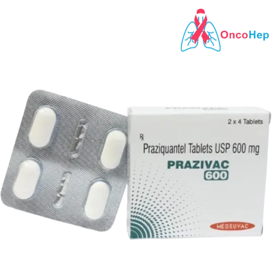 Prazivac (Praziquantel 600mg) x 8 Tablets